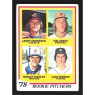 1978 Topps #703 L. Andersen/T. Jones/M .Mahler/J. Morris Rookie Pitchers