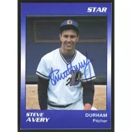1989 Star #67 Steve Avery Autographed