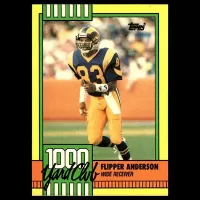 1989 Topps 1000 Yard Club Disclaimer Back #18 Flipper Anderson