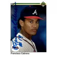 1990 Upper Deck #64 Francisco Cabrera Autographed