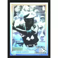 1991 Upper Deck Baseball Heroes of Baseball Hologram #HH1 Hank Aaron