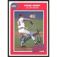 1992 Lykes Standard #1 Steve Avery Autographed