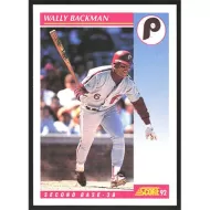 1992 Score #177 Wally Backman
