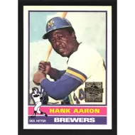 2000 Topps Aaron #23 Hank Aaron 1976