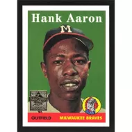 2000 Topps Aaron #5 Hank Aaron 1958