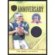2011 Panini Gold Standard Golden Anniversary Materials #1 Tom Brady Jersey