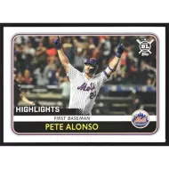 2020 Topps Big League #287 Pete Alonso Highlights