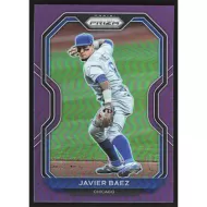 2021 Panini Prizm Purple #107 Javier Baez
