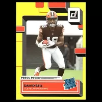 2022 Donruss Press Proof Yellow #332 David Bell Rated Rookie