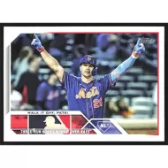2023 Topps Update #US292 Pete Alonso Season Highlights Checklist