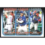 2024 Topps #293 M. Olson/P. Alonso/O. Albies League Leaders