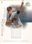 2001 SP Game Used Edition Authentic Fabric #ToG Tom Glavine Jersey Relic 