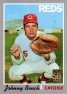 2001 Topps Through the Years Reprints #21 Johnny Bench 1970