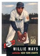 2001 Topps Through the Years Reprints #3 Willie Mays 1953
