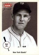 2002 Greats of the Game #58 Mel Ott 