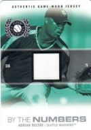 2005 Fleer Patchworks By the Numbers Die Cut #BTN-AB Adrian Beltre Jersey Relic 