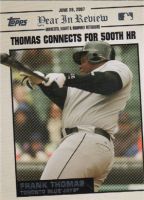 2008 Topps Year in Review #YR89 Frank Thomas 