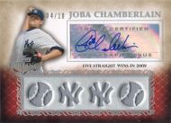 2009 Topps Sterling Career Chronicles Quad Relics Autographs #4SCA-8 Joba Chamberlain