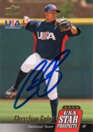 2009 Upper Deck Signature Stars Team USA Star Prospects #USA-26 Christian Colon Autographed