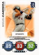 2010 Topps Update Attax Code Cards #47 Miguel Cabrera 