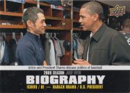 2010 Upper Deck Season Biography SB-118 Ichiro and Barack Obama 