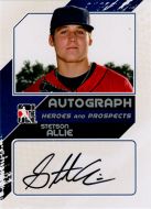 2011 In The Game Heroes and Prospects Close Up Autographs Silver #A-SAL2 Stetson Allie