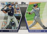 2011 Topps Diamond Duos #DD-6 R. Braun/C. Gonzalez 