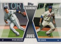 2011 Topps Diamond Duos #DD-BD R. Braun/I. Davis 