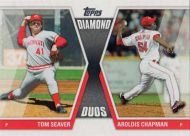 2011 Topps Diamond Duos #DD-SC T. Seaver/A. Chapman 