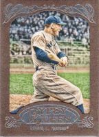 2012 Topps Gypsy Queen Gold Framed #236 Lou Gehrig 