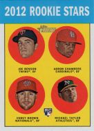 2012 Topps Heritage #95 J. Benson/A. Chambers/C. Brown/M. Taylor Rookie Stars 