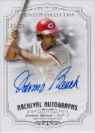 2012 Topps Museum Collection Archival Autographs #AA-JBE Johnny Bench Autograph 