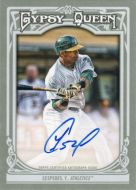 2013 Topps Gypsy Queen Autographs #GQA-YC Yoenis Cespedes Autographed