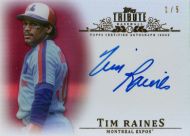 2013 Topps Tribute Red #TA-TR Tim Raines Autographed