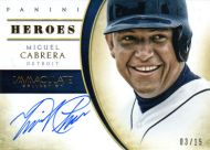 2014 Panini Immaculate Collection Heroes Autographs #12 Miguel Cabrera