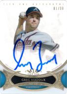 2014 Topps Tier One Acetate Autographs #TOA-GM Greg Maddux Autographed