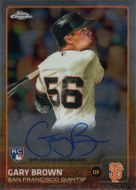 2015 Topps Chrome Rookie Autographs #AR-GB Gary Brown Autographed
