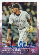 2015 Topps Update #US116 Miguel Castro Autographed