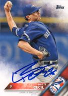 2016 Topps #363 Brett Cecil Autographed