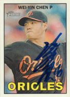 2016 Topps Heritage #286 Wei-Yin Chen Autographed
