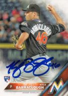 2016 Topps #519 Kyle Barraclough Autographed