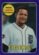 2018 Topps Heritage Chrome Purple Refractor #THC-40 Miguel Cabrera
