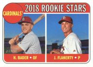 2018 Topps Heritage #136 H. Bader/J. Flaherty Rookie Stars