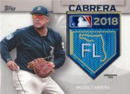 2018 Topps Spring Training Logo Patches #STP-MCB Miguel Cabrera