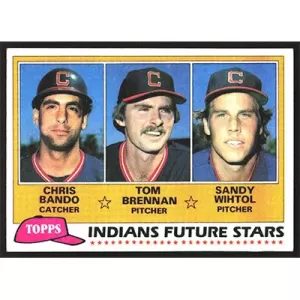 1981 Topps #451 C. Bando/T. Brennan/S. Wihtol Indians Future Stars MK