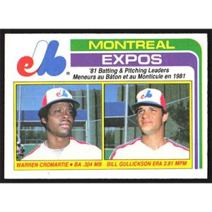 1982 O-Pee-Chee #94 W. Cromartie/B. Gullickson Team Leaders