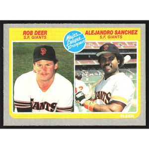 1985 Fleer #648 R. Deer/A. Sanchez Major League Prospects