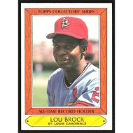 1985 Woolworth's Topps #5 Lou Brock All-Time Record Holder