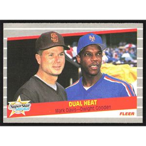 1989 Fleer #635 M. Davis/D. Gooden Super Star Specials