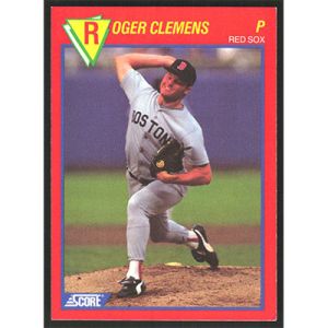 1989 Score Hottest 100 Stars #90 Roger Clemens